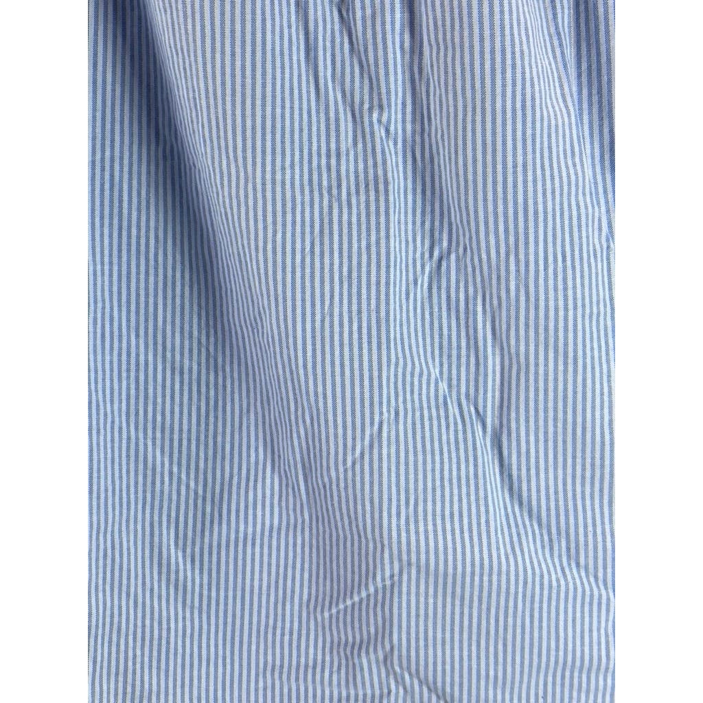 TOMMY HILFIGER Men's Provence Striped Regular-Fit Stretch Oxford Shirt SZ L