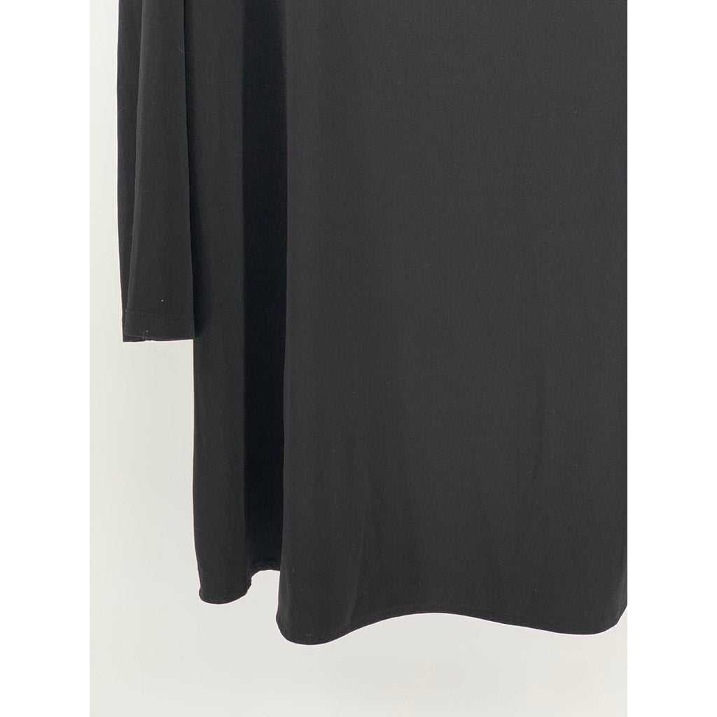 ALFANI Women's Black Cutout Long Sleeve Top SZ XL