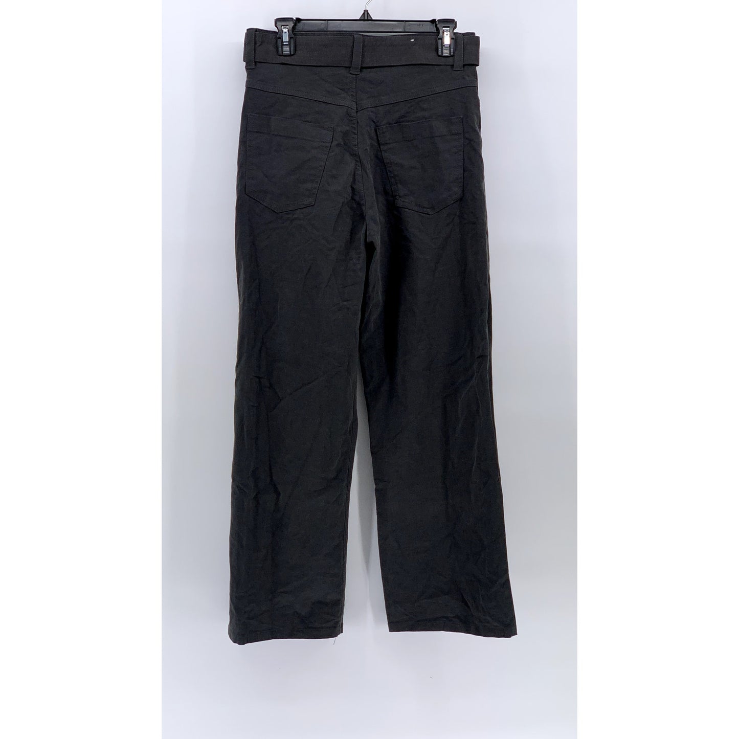 ZARA Men's Charcoal Gray Pleated Straight-Leg Regular-Fit Belted Pants SZ 29