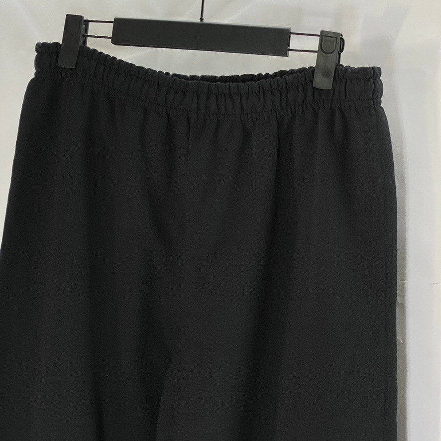 GILDAN Women's Black-Pink Heavy Blend Fleece Syd City Logo Casual Sweatpant SZ S