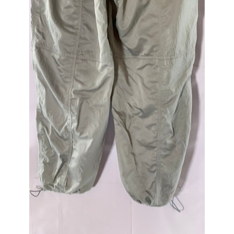 WILD FABLE Women's Light Gray Elastic Waist Bungee-Hem Pull-On Pants SZ S