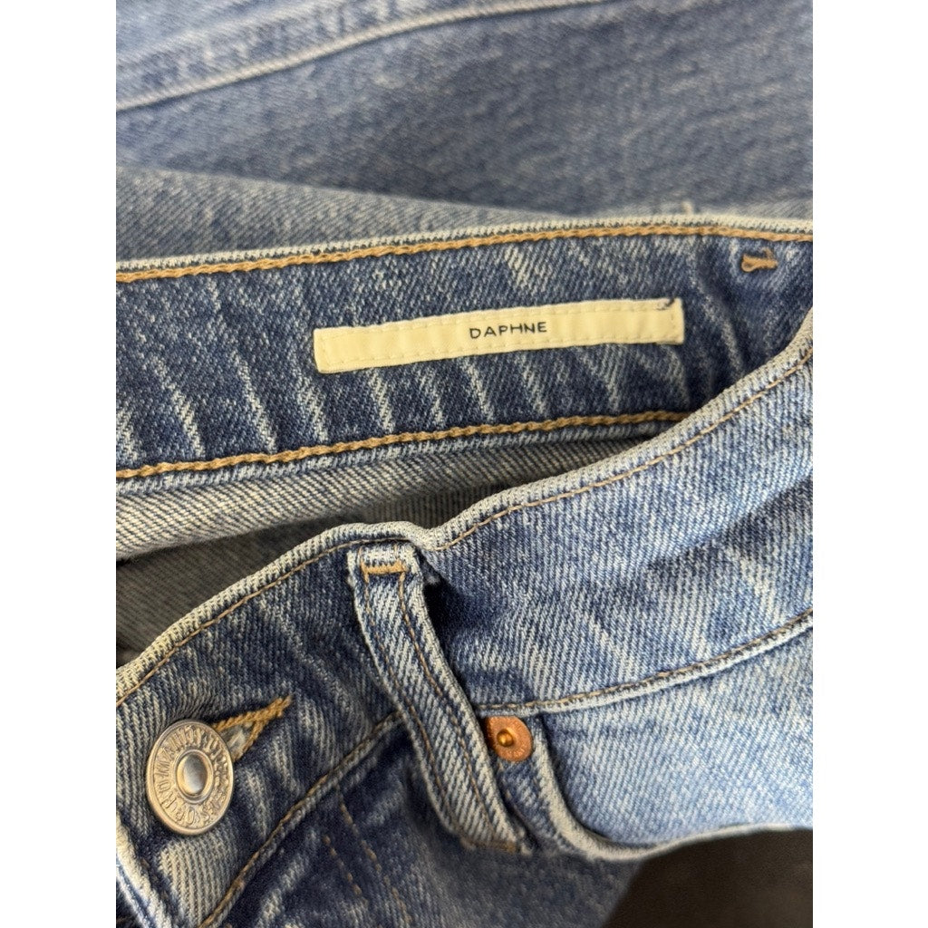 CITIZENS OF HUMANITY Women's Blue Denim Daphne Straight-Leg Jeans SZ 27