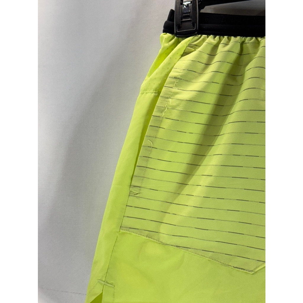 NIKE Men's Lime Yellow Dri-Fit Flex Stride Run Division 5" Shorts SZ XL