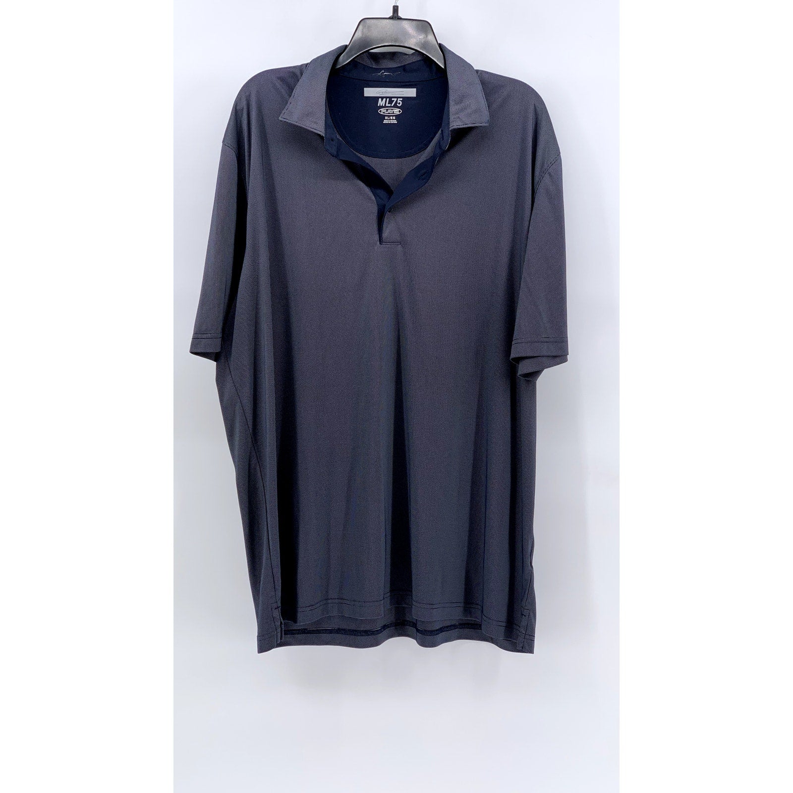 GREG NORMAN Men's Blue ML75 Play Dry Short Sleeve Polo Shirt SZ XL