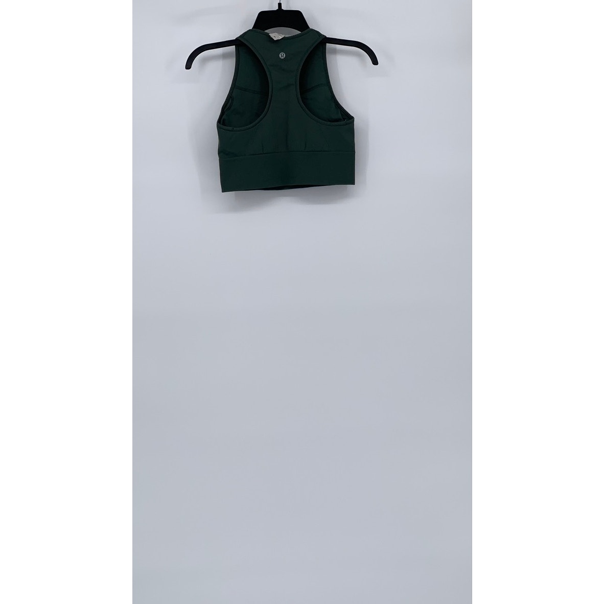LULULEMON Women's Dark Green Crewneck Racerback Padded Activewear Tank Top SZ 8