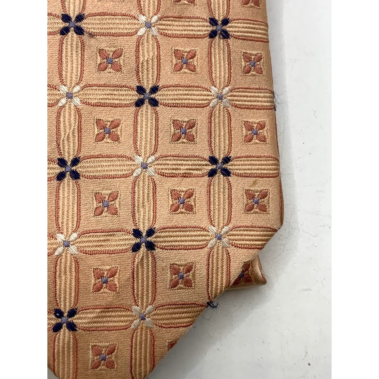 CLUB ROOM Men's Vintage Silk Floral Beige Regular Tie OS