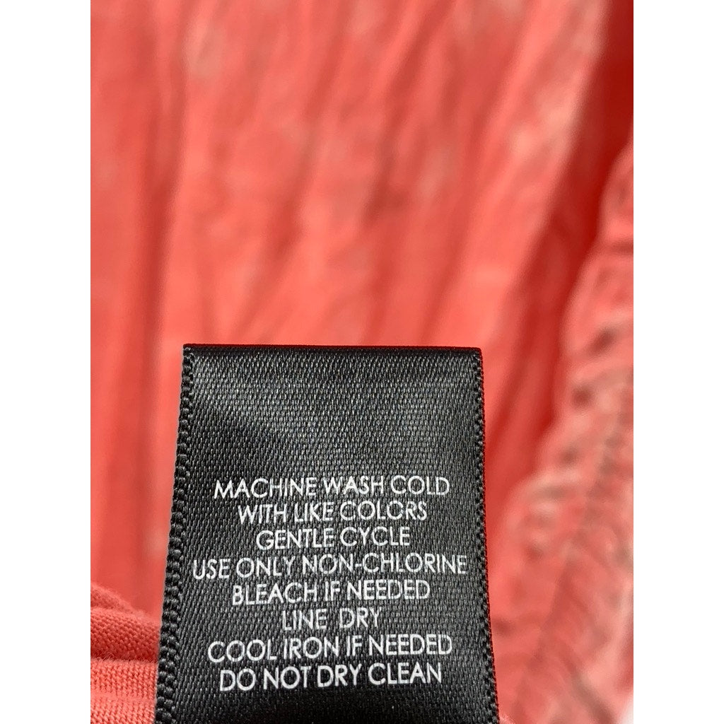 TORRID Women's Peach Tie-Dye Super Soft Knits Side Ruched Maxi Dress SZ 1