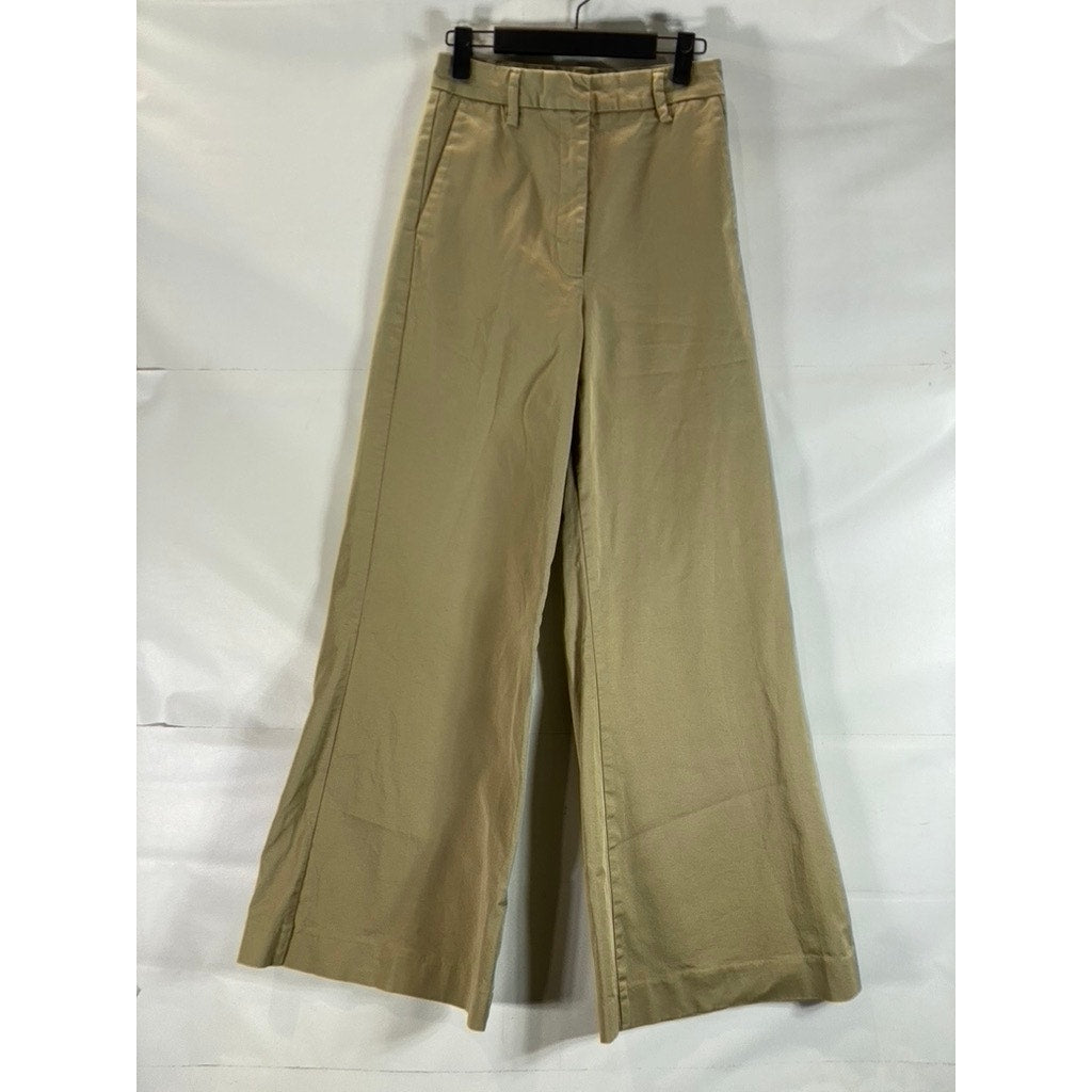 TOMORROW Women's Camel Ellen Wide-Leg High-Rise Pant SZ 25