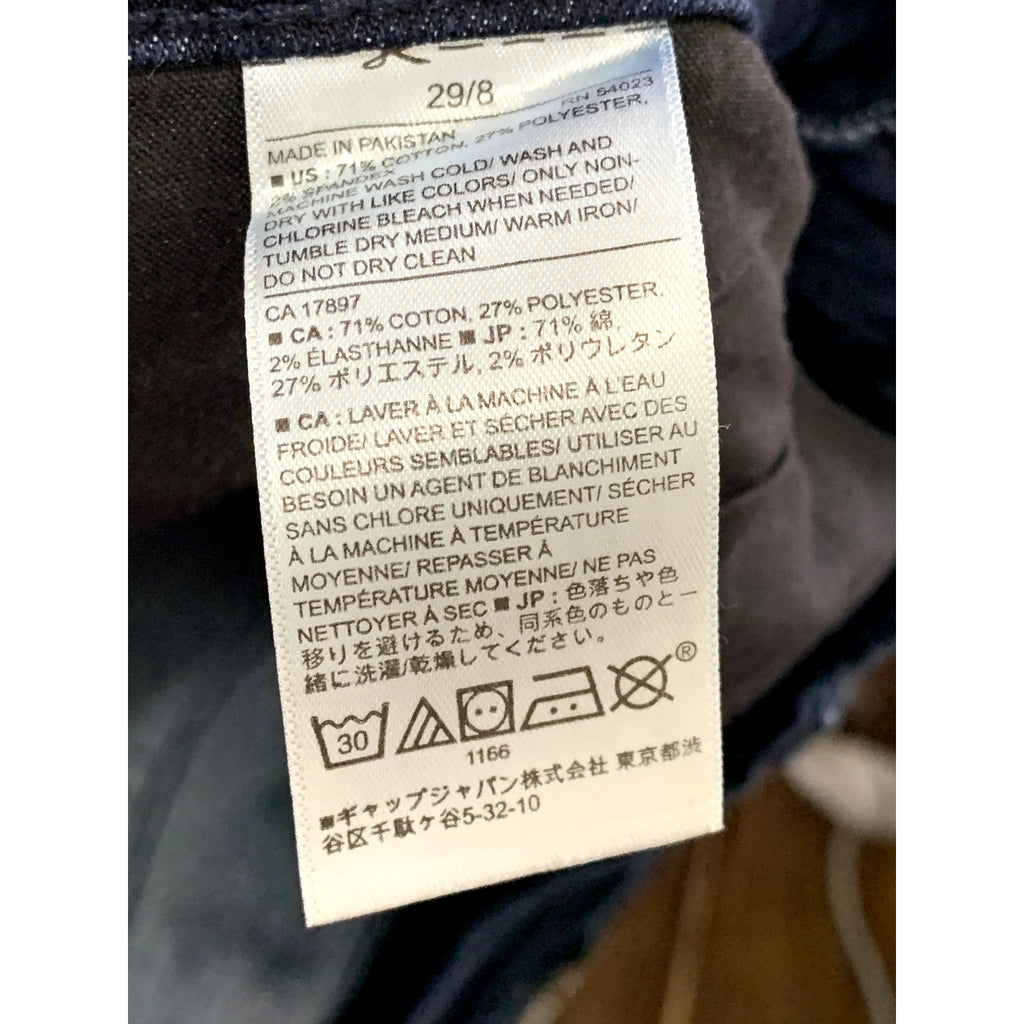 BANANA REPUBLIC Women's Dark Blue Regular-Fit Skinny Five-Pocket Jean SZ 29/8