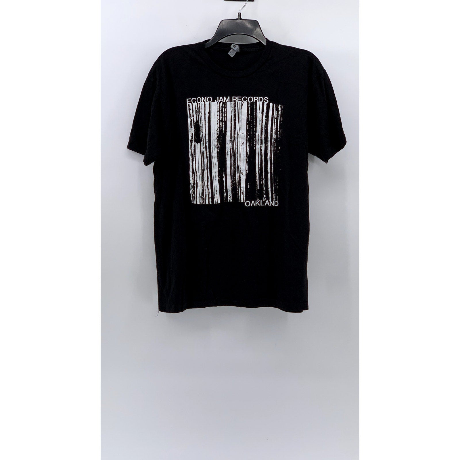 NEXT LEVEL APPAREL Men’s Black Graphic Crewneck Short Sleeve Casual T-Shirt SZ L