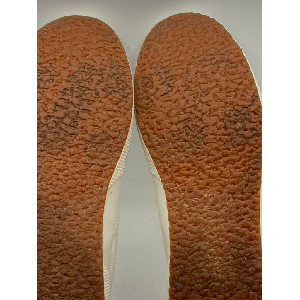 SUPERGA Unisex White Canvas Classic Sneakers SZ M6.5/W8