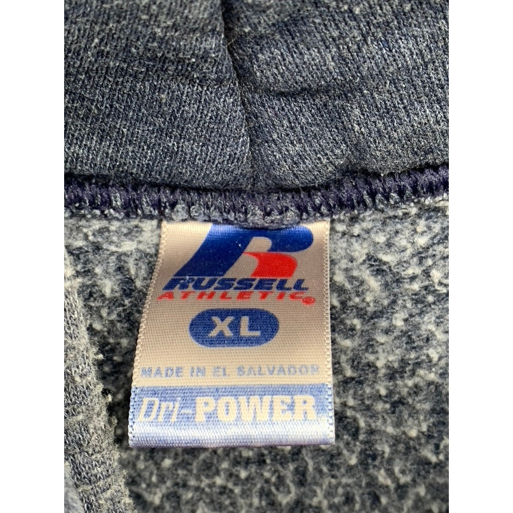 RUSSEL ATHLETIC Men's Navy Dri-Power Fleece Pulllover Hoodie SZ XL