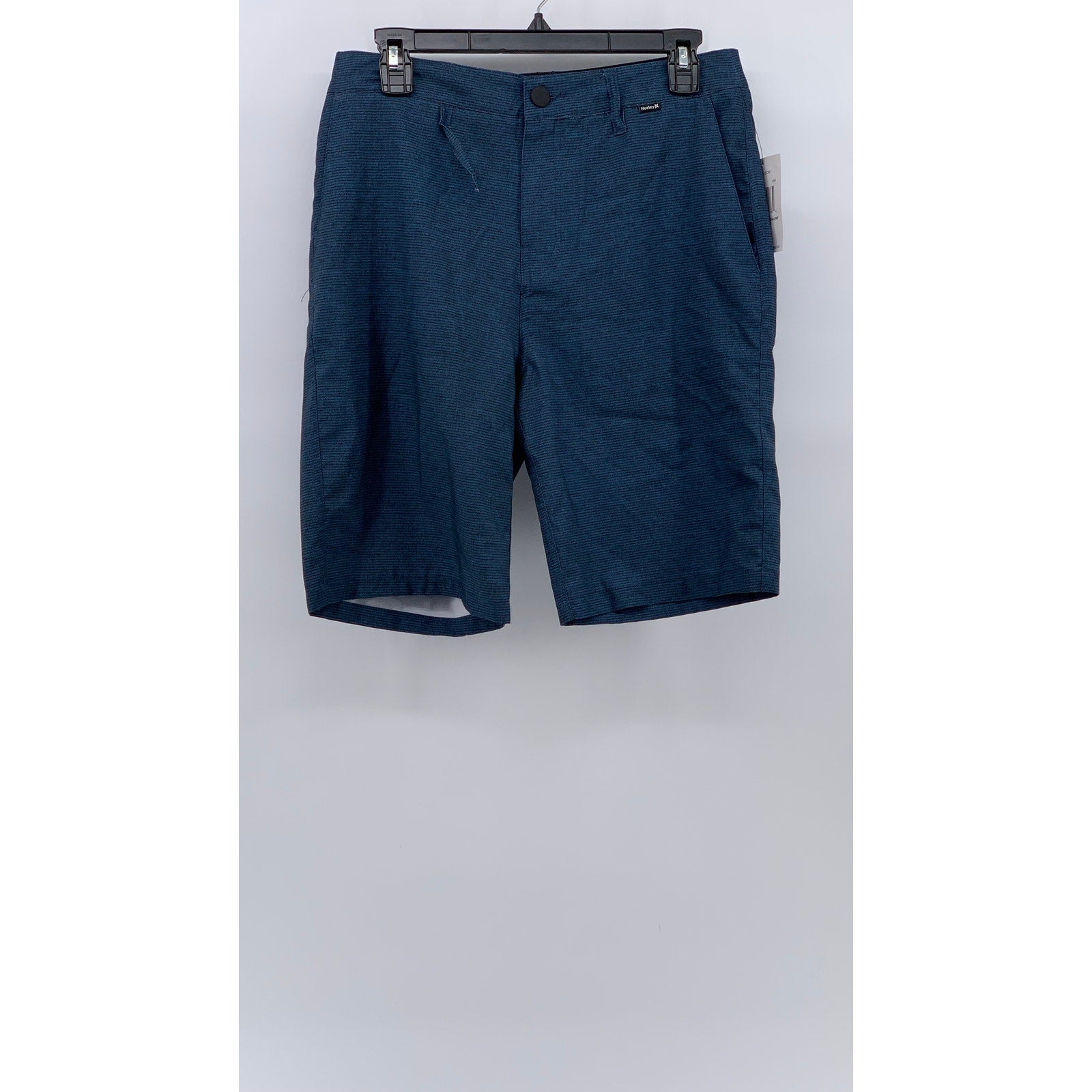 HURLEY Men's Blue Printed Flat Front Stretch Benton Walkshort SZ 29