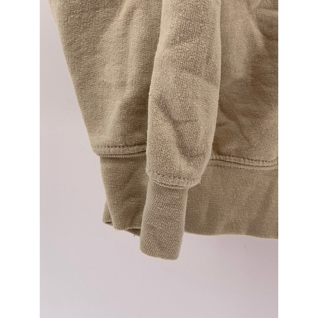 Gildan Men's Sand Crewneck Swirl Graphic Sweatshirt SZ M