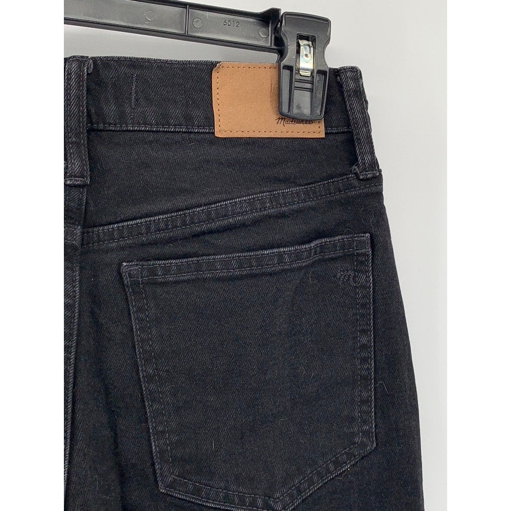 MADEWELL Women's Black Petite The Perfect Vintage Flare Jean SZ 25P