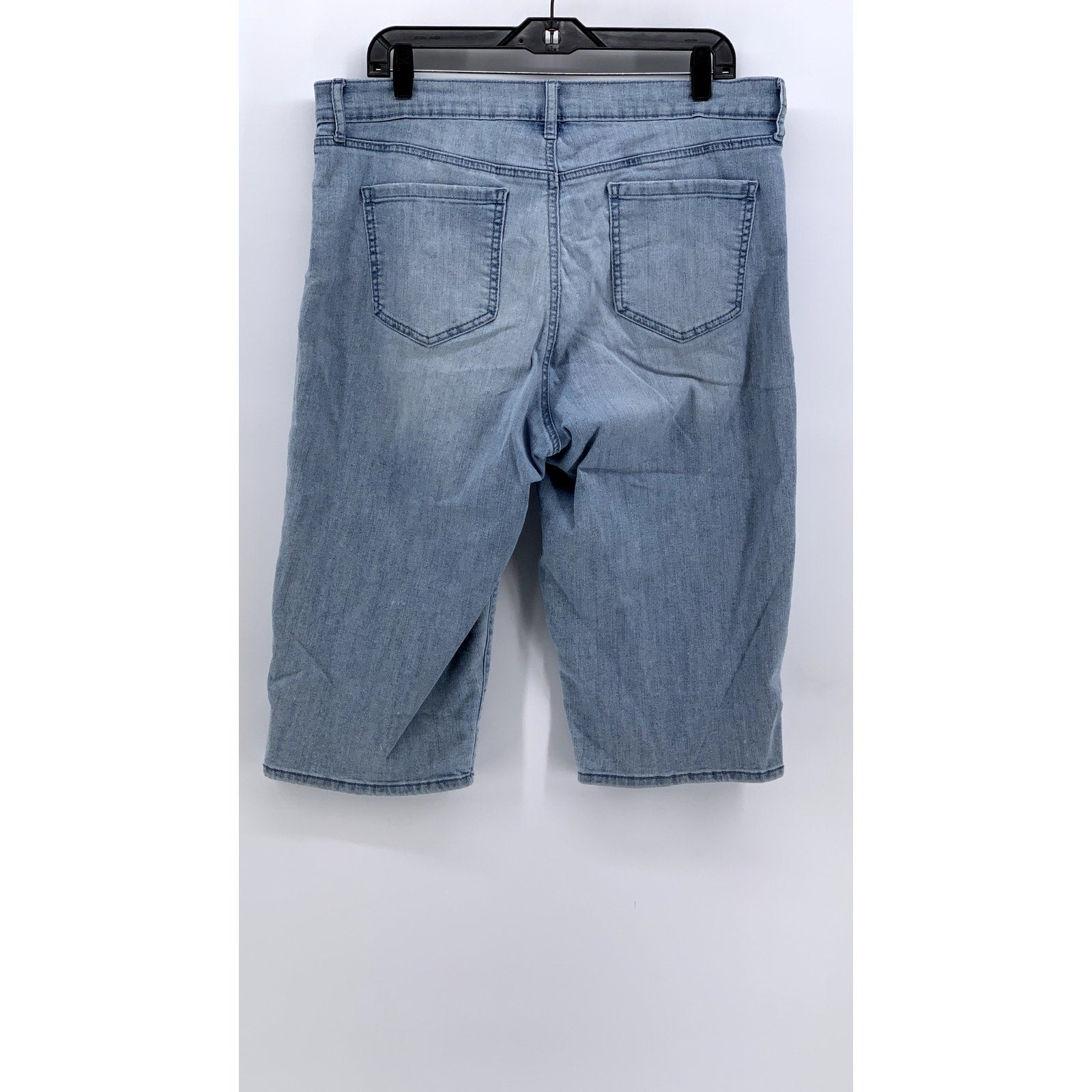 GLORIA VANDERBILT Women's Blue Denim All Around Slimming Effect Capri SZ 14