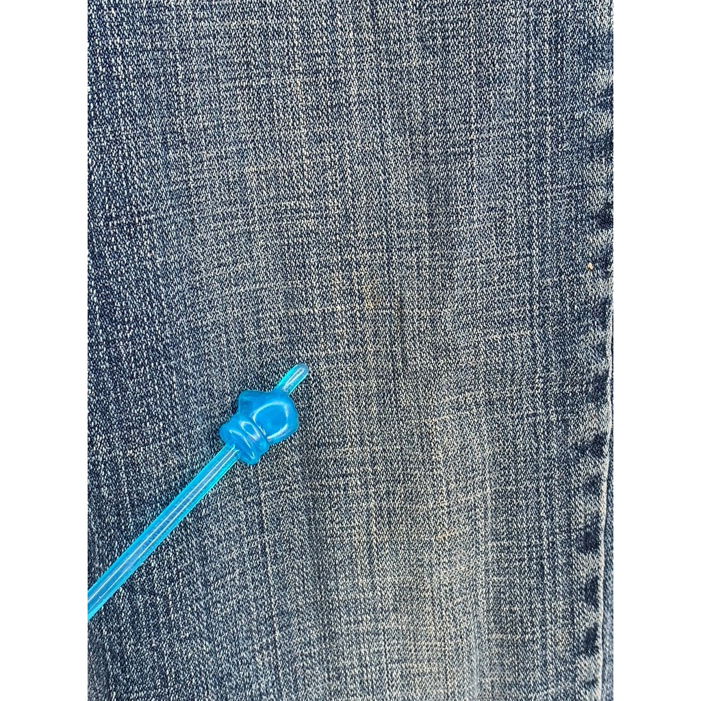 LEVI’S Women’s Blue Denim 505 Straight Cotton-Blend Jeans SZ 4M