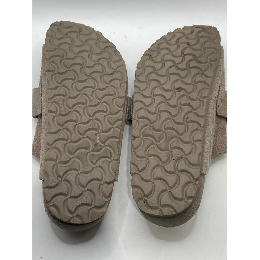 BIRKENSTOCK Women's Brown Kyoto Open-Toe Slide Sandals SZ 7