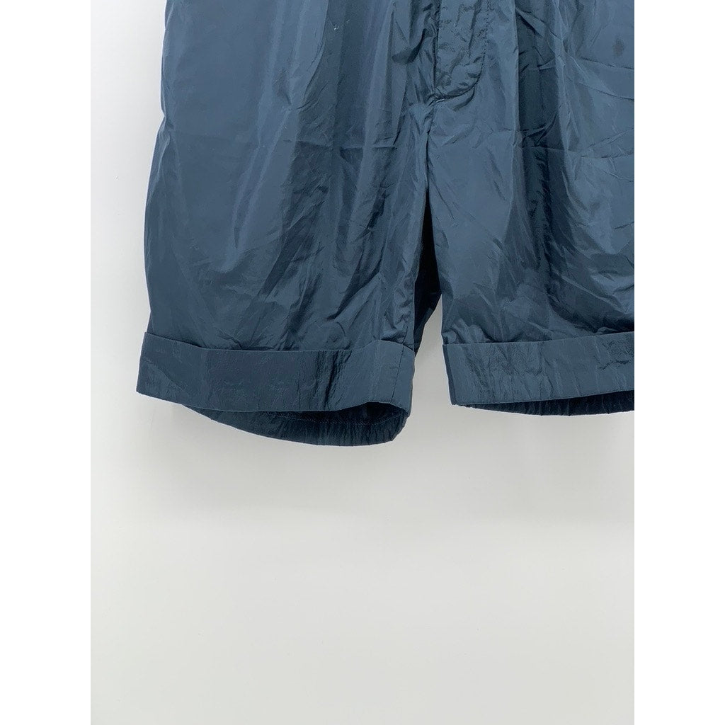 PATRIK ERVELL Men's Navy Solid Cuffed-Hem Deep Pleat Casual Shorts SZ 30