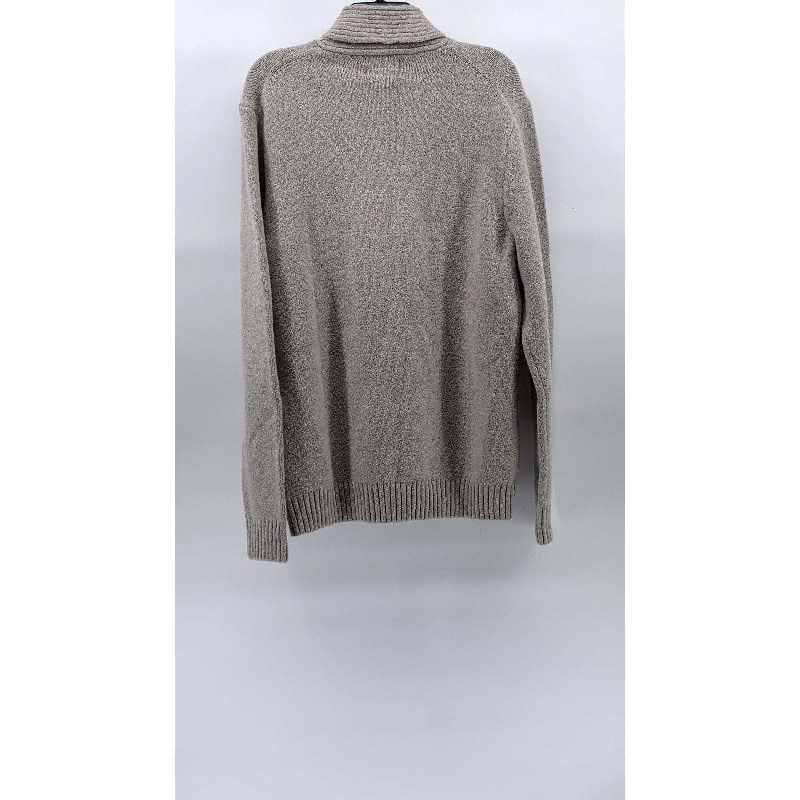 OLD NAVY Men's Heather Gray Shawl Collar Knit Pullover Sweater SZ L