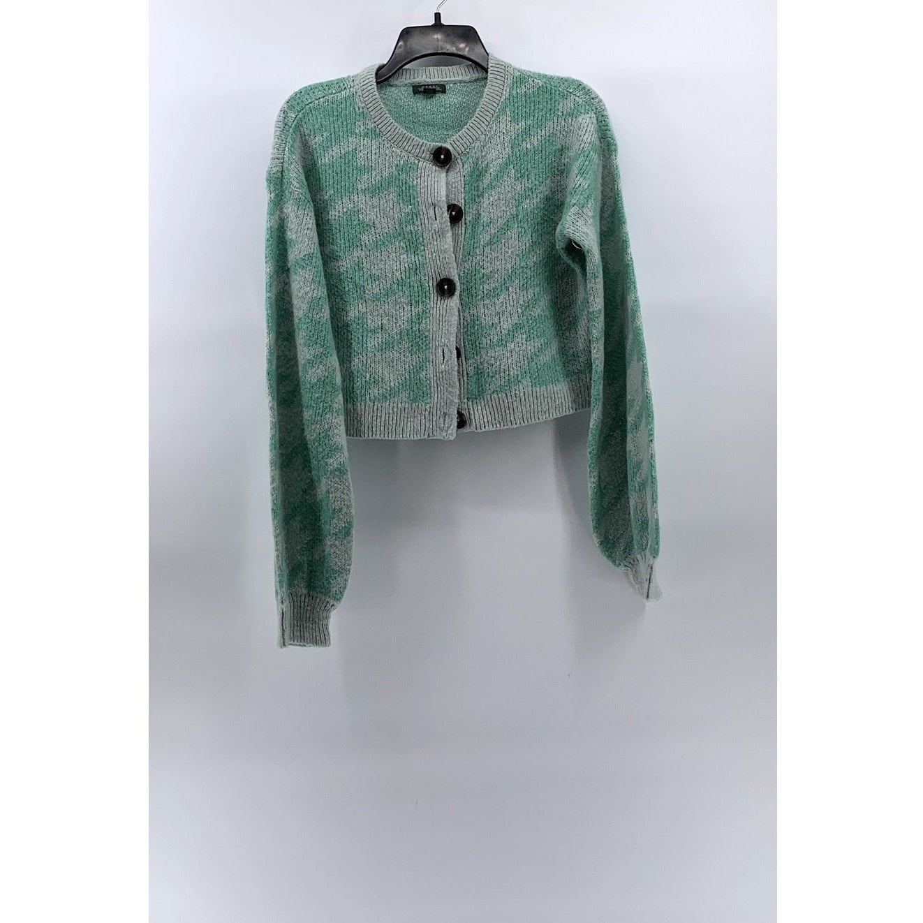 WILD FABLE Women’s Gray-Green Knit Button-Up Long Sleeve Cardigan SZ S