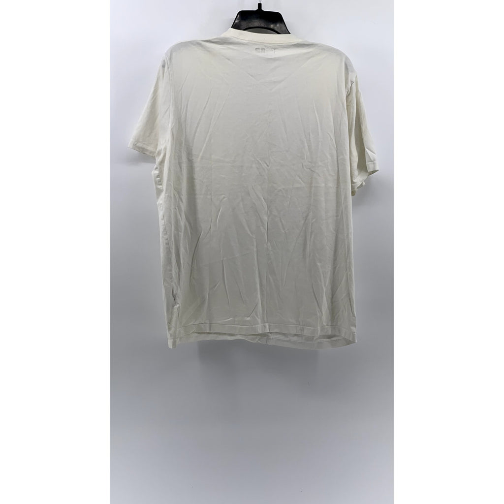 UNIQLO Men's White RF Short Sleeve Pocket Graphic T-Shirt SZ L
