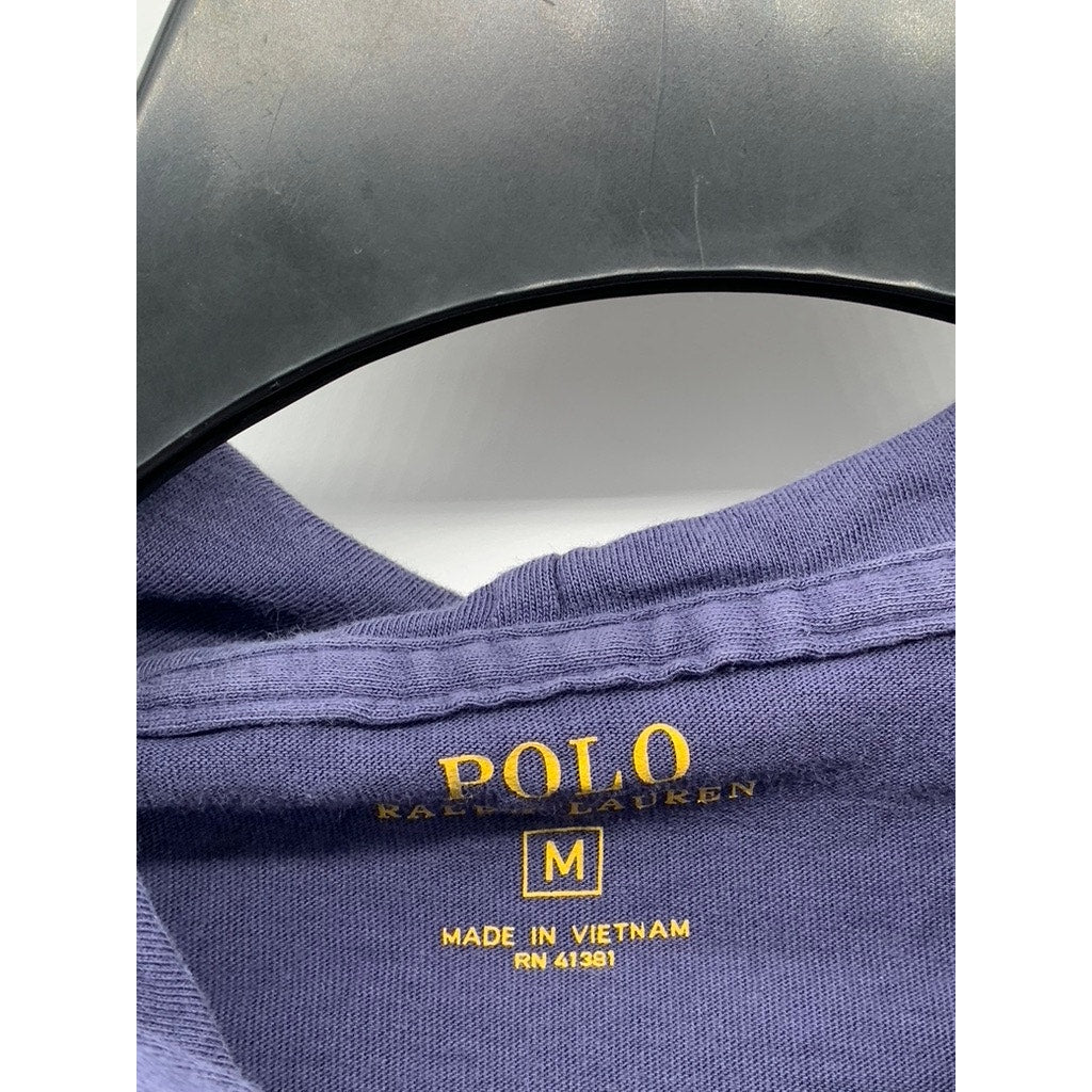 POLO RALPH LAUREN Men's Vintage Navy Blue Hooded Long Sleeve Sweatshirt SZ M