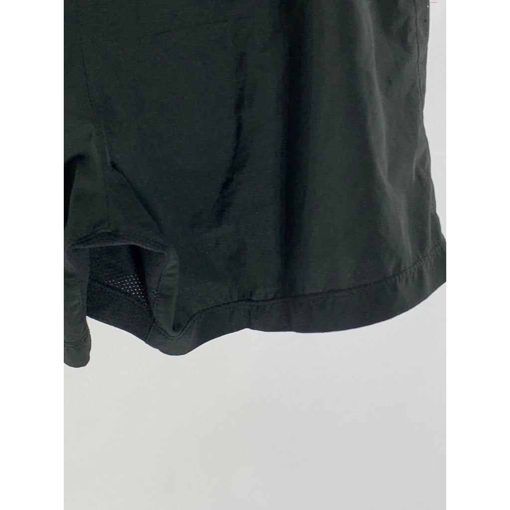 NIKE Women's Black Infinity Dri-Fit Back Zipper Pocket Activewear Shorts SZ S