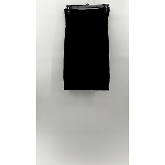 AMERICAN APPAREL Women's Black Stretch Pull-On Knee Length Bodycon Skirt SZ XS