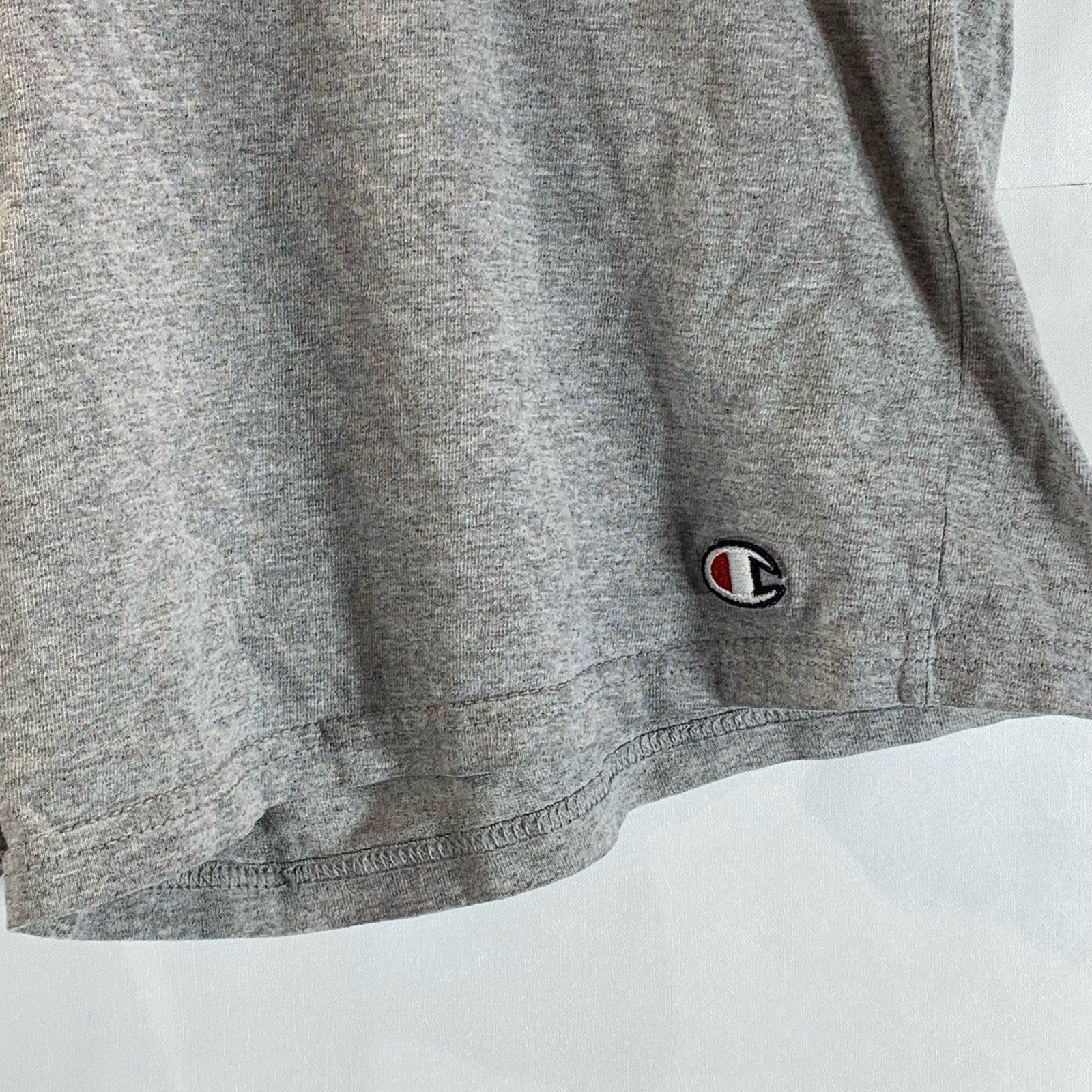 CHAMPION Men's Light Gray Regular-Fit Solid Pull-On Sweat Shorts SZ M