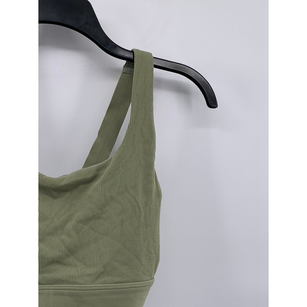 ATHLETA Women's Green Active Crop Tank Top SZ M