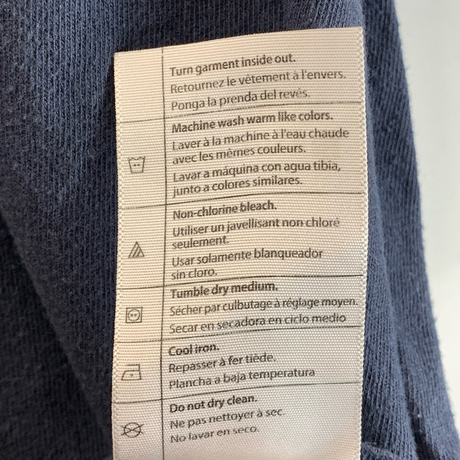 CRARHARTT Men's Tall Navy Crewneck Patch Pocket Relaxed-Fit T-Shirt SZ XL/T