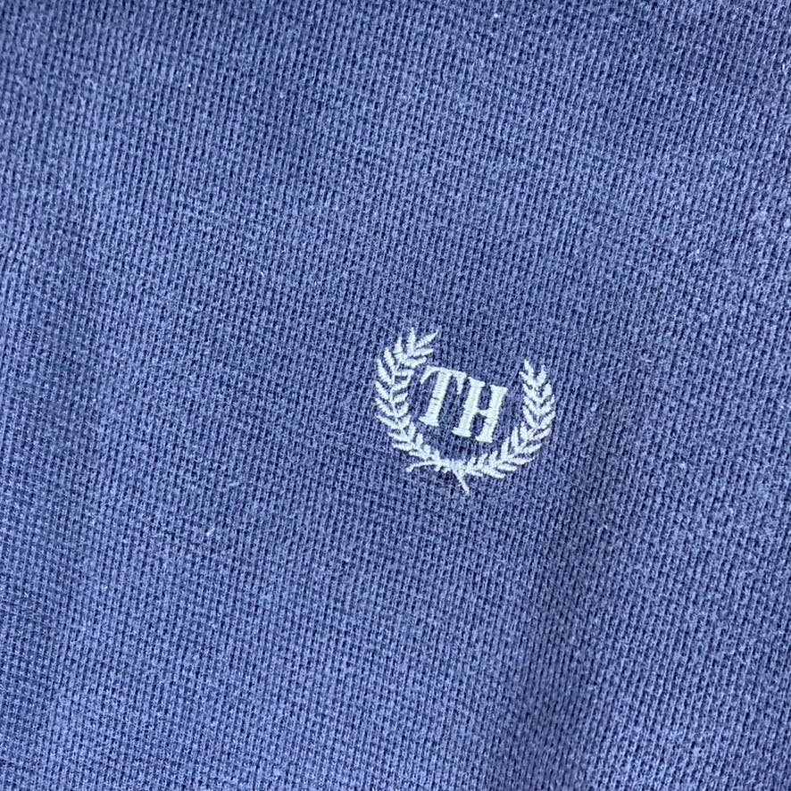 TOMMY HILFIGER Men's Navy Vintage Short Sleeve Polo Shirt SZ L