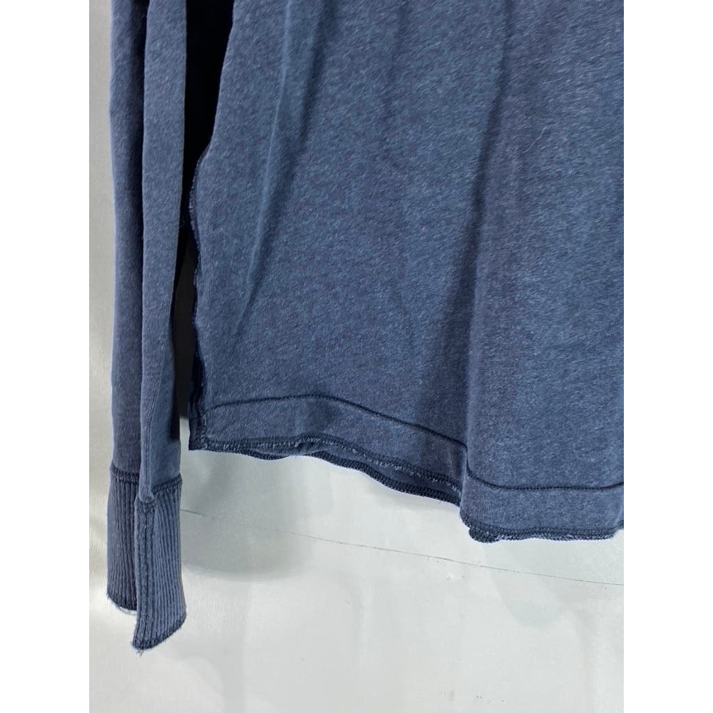 ABERCROMBIE & FITCH Men's Navy Crewneck Long Sleeve Pullover Muscle Sweater SZ L