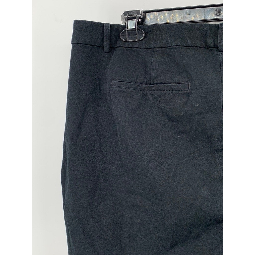 LAUREN RALPH LAUREN Women's Plus Size Black Solid Bermuda Shorts SZ 18W