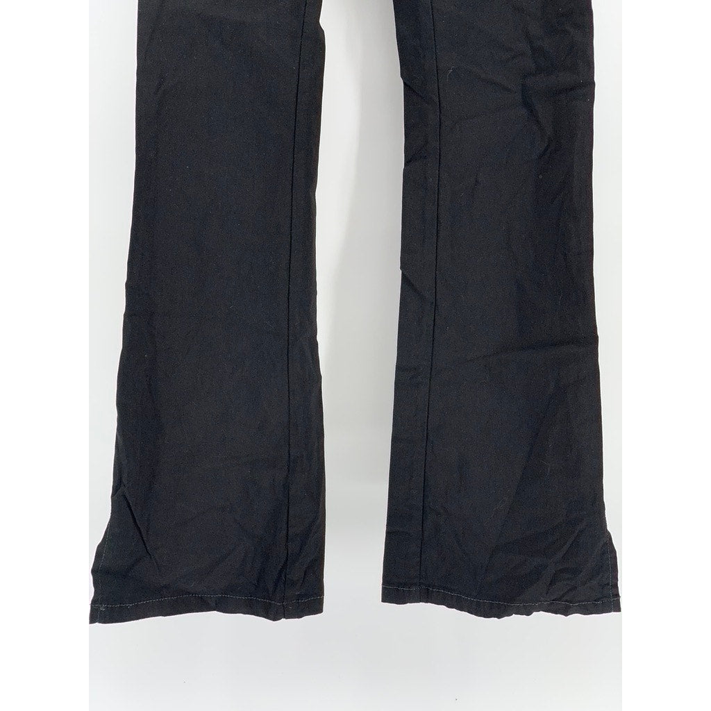 UNIF Women's Black Solid Pull-On Bootcut Casual Pants SZ 24