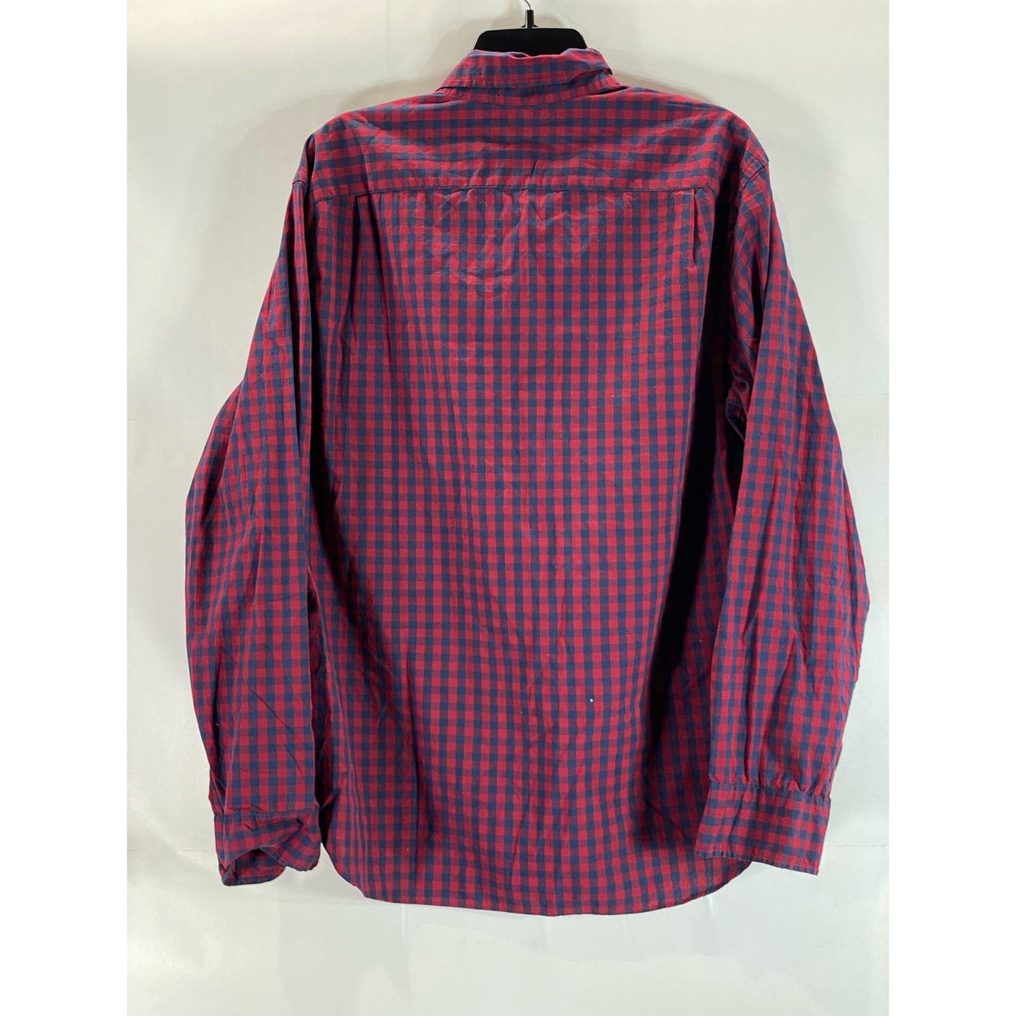 J. CREW Men's Red Gingham Mercantile Flex Button-Up Long Sleeve Shirt SZ L