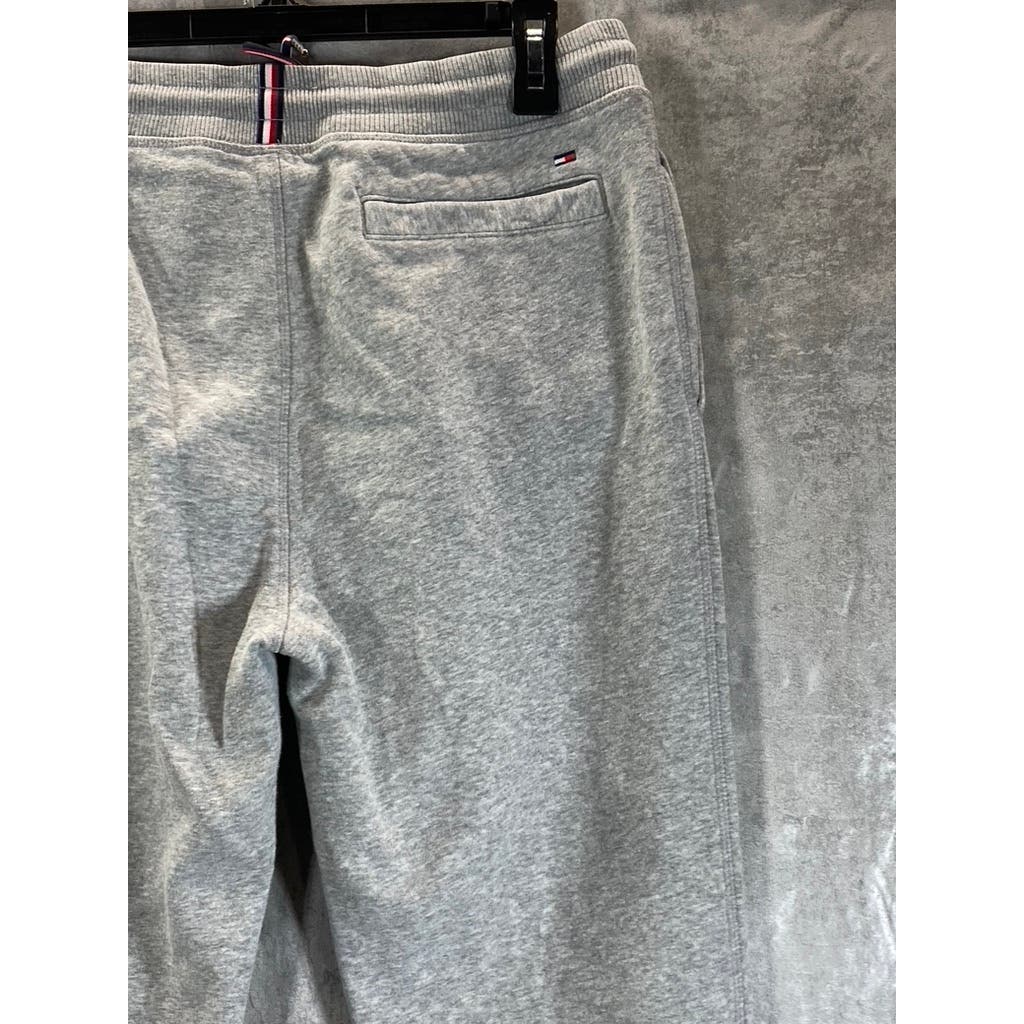 TOMMY HILFIGER Men's Light Grey Solid Drawstring Pull-On Jogger Pants SZ M