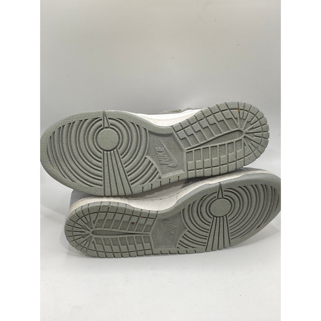 NIKE Youth Wolf Gray Marigold Lace-Up Dunk High Next Nature GS Sneakers SZ 6Y