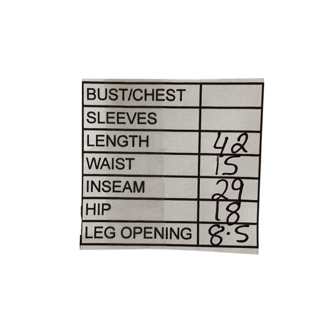 CHIC ERRO Men's Black Straight-Leg Zipper Hem Pants SZ XL