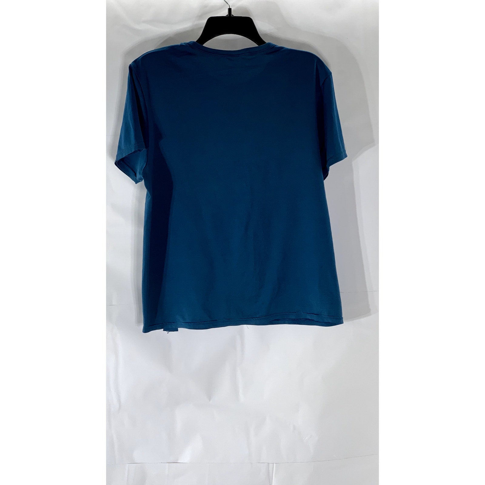 UNBRANDED Women's Dark Blue Crewneck Short Sleeve Top SZ M