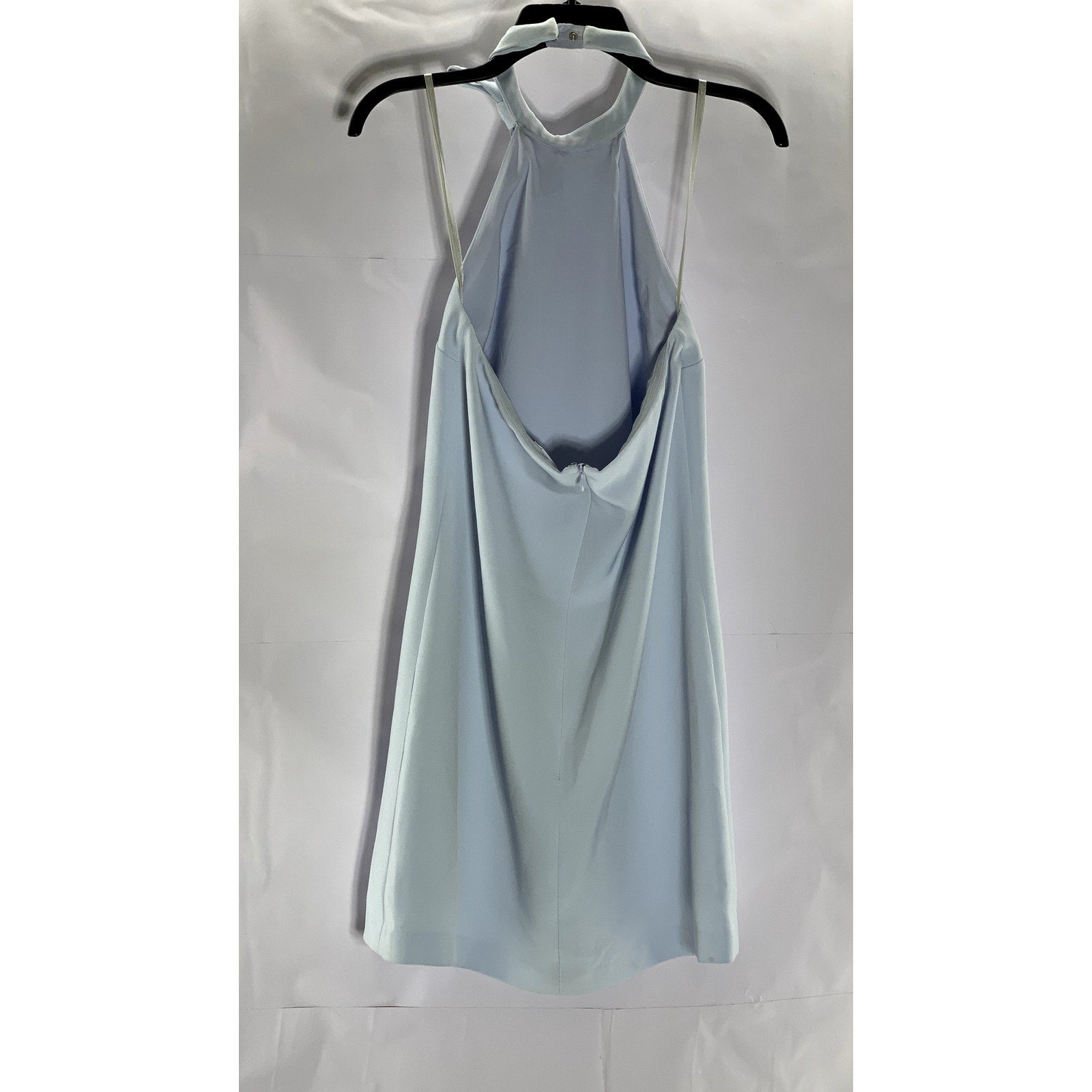 CLUB MONACO Women’s Light Blue Bowee Halter Sleeveless A-Line Mink Dress SZ 4