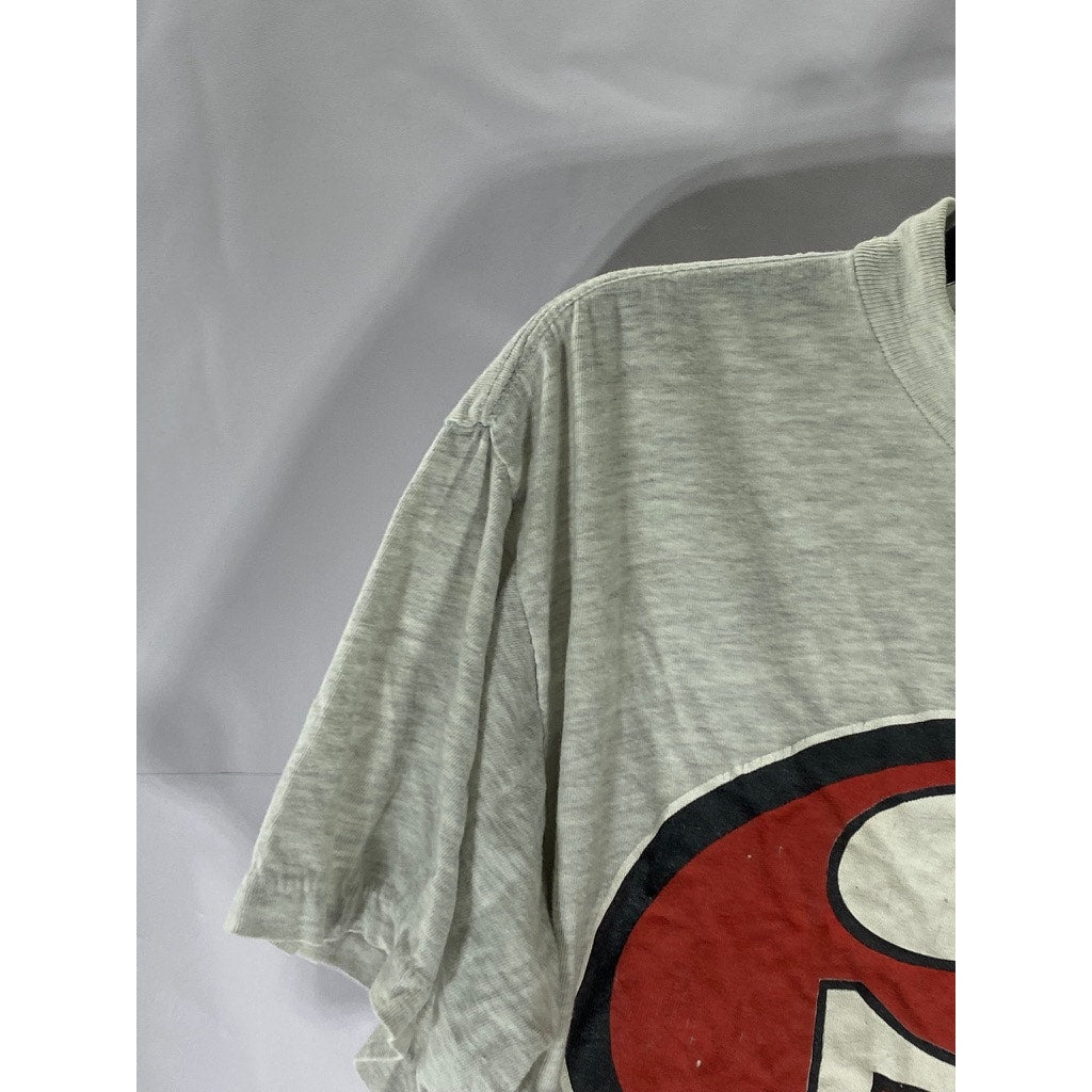 VINTAGE Men's Gray Crewneck San Francisco 49ers Short Sleeve T-Shirt SZ M