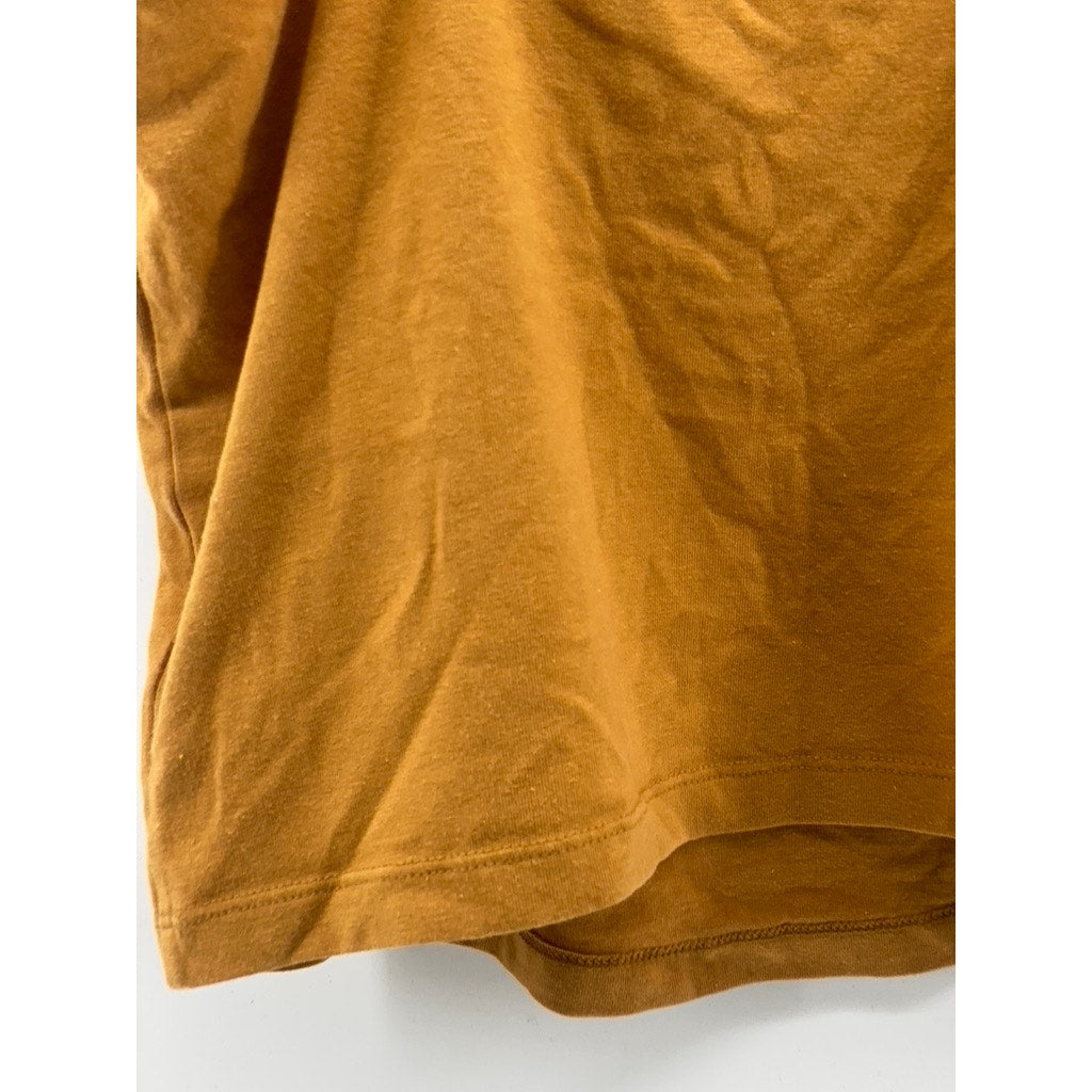 WILD FABLE Women's Gold Yellow Scoop-Neck Spaghetti Strap Cropped Tank Top SZ M