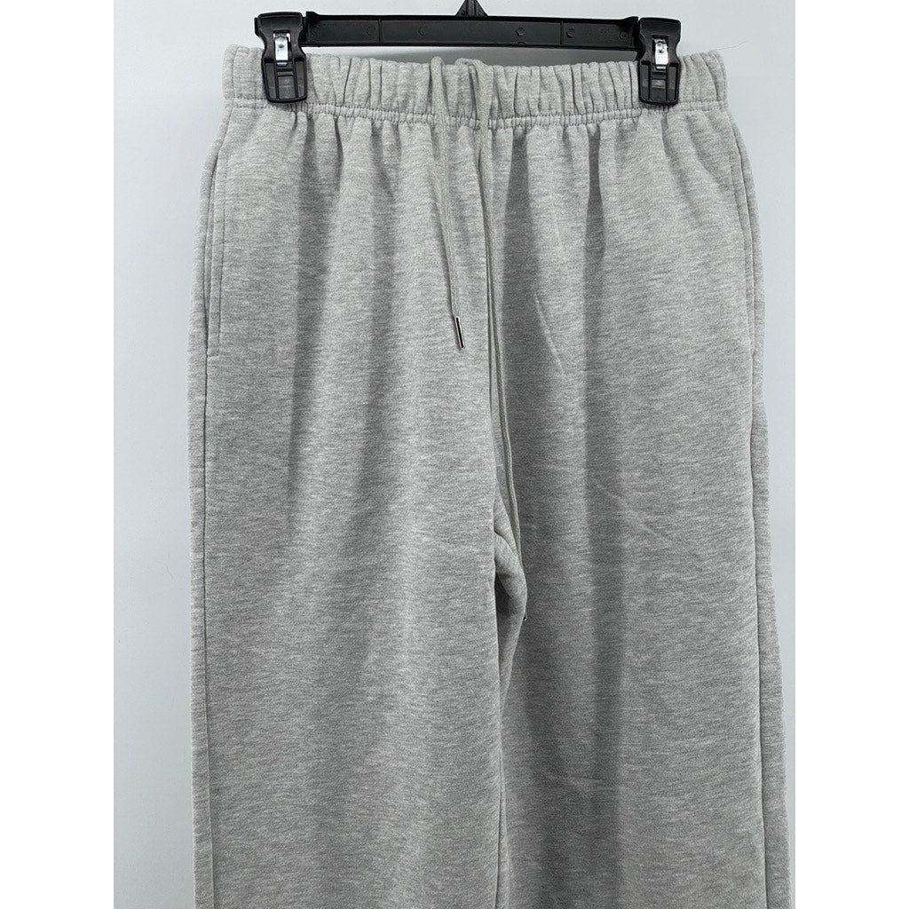 UNBRANDED Women's Light Gray Fleece Pull-On Casual Sweatpants SZ S