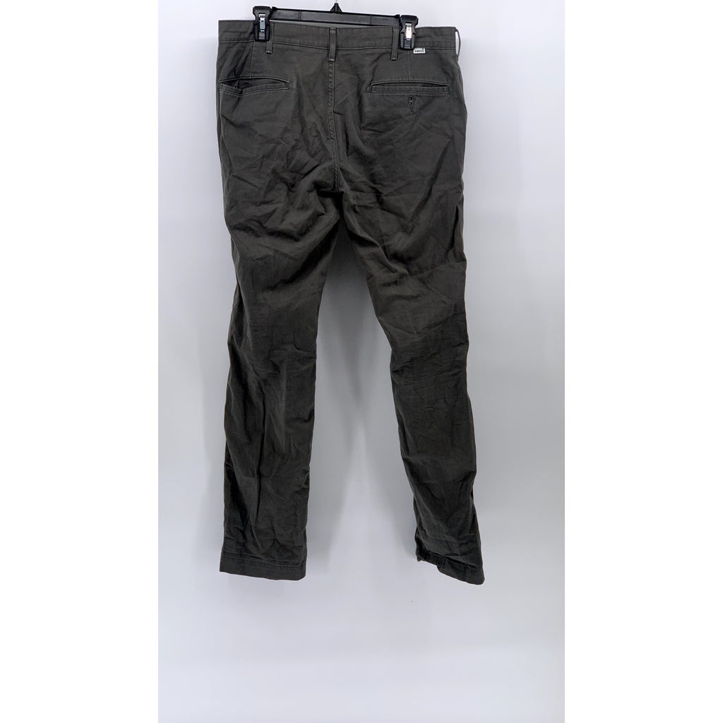 LEVI'S Men's Charcoal Gray Athletic-Fit Tapered Chino Pants SZ 32X34