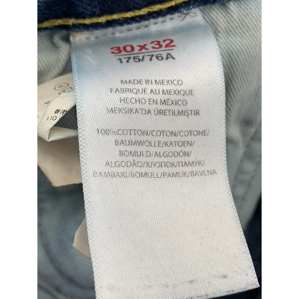 POLO RALPH LAUREN Men's Medium Blue Denim Regular-Fit Straight Leg Jean SZ 30X32