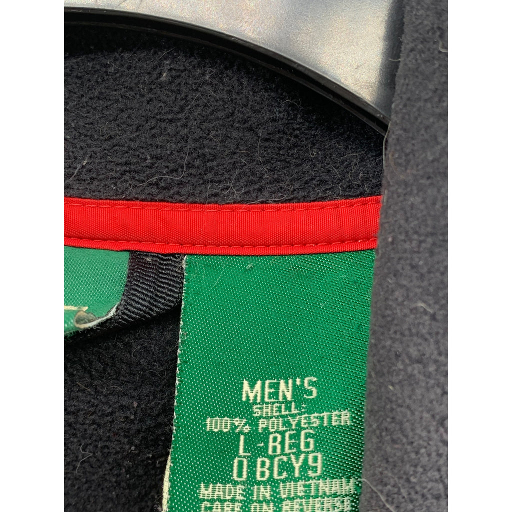 L.L. BEAN Men’s Vintage 90's Black Fleece Long Sleeve Zip-Up Sweater SZ L