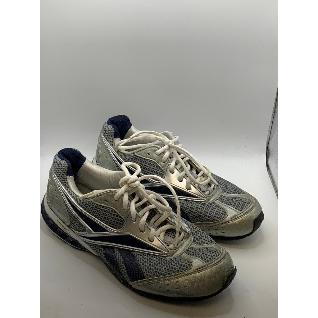 REEBOK Men's Gray-Silver Mesh DMX Sneakers SZ 9.5