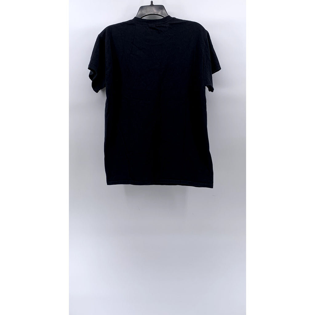 GILDAN Unisex Adult Black Graphic Crewneck Short Sleeve T-Shirt SZ M